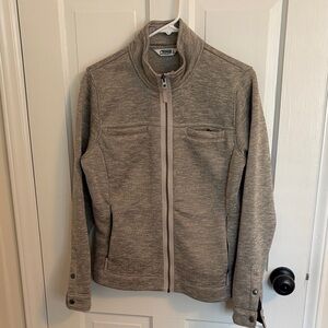 Taupe Full-Zip Jacket